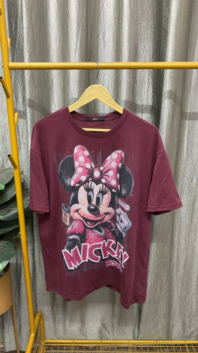 Shiny Mickey Printed T-Shirt FC2473