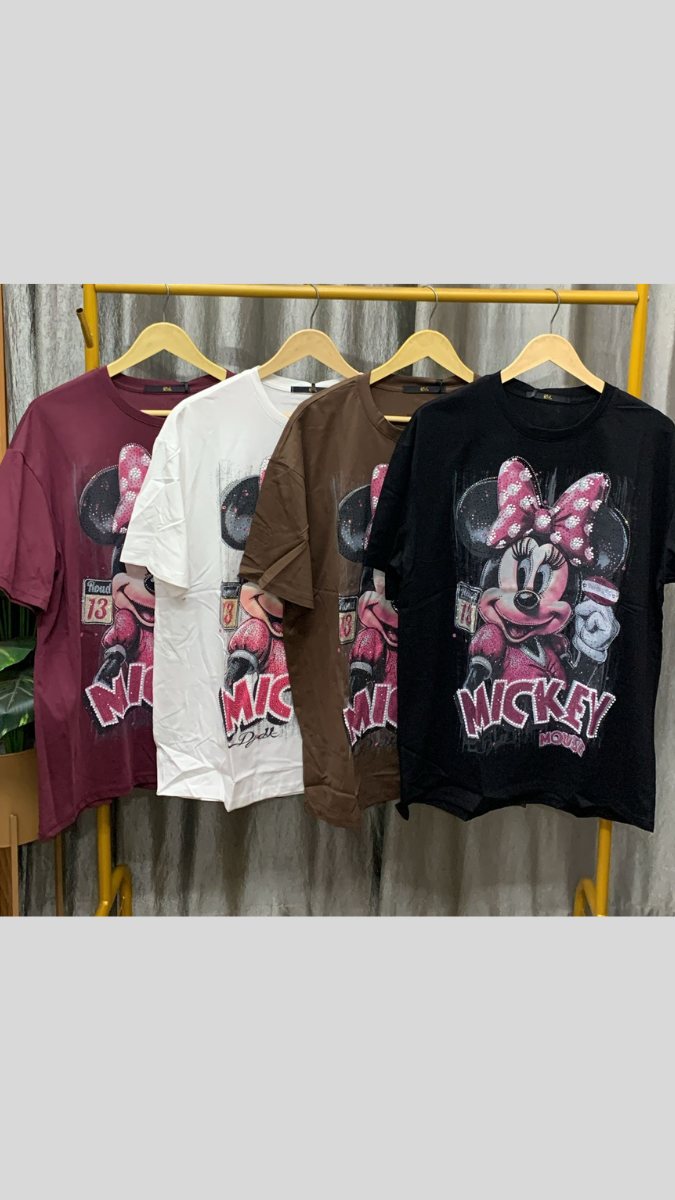 Shiny Mickey Printed T-Shirt FC2473