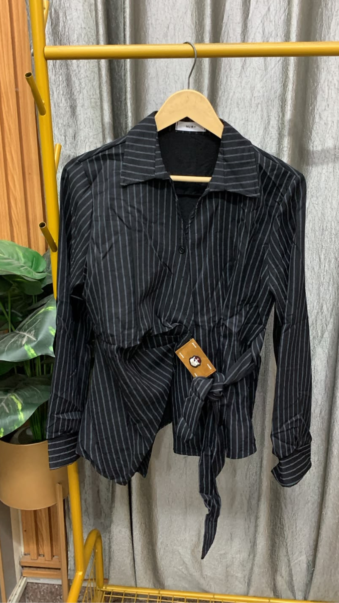 Side Tie Belt Line Shirt FC2542