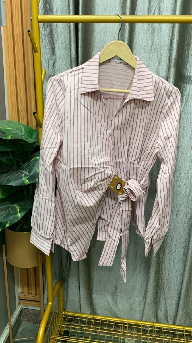 Side Tie Belt Line Shirt FC2542