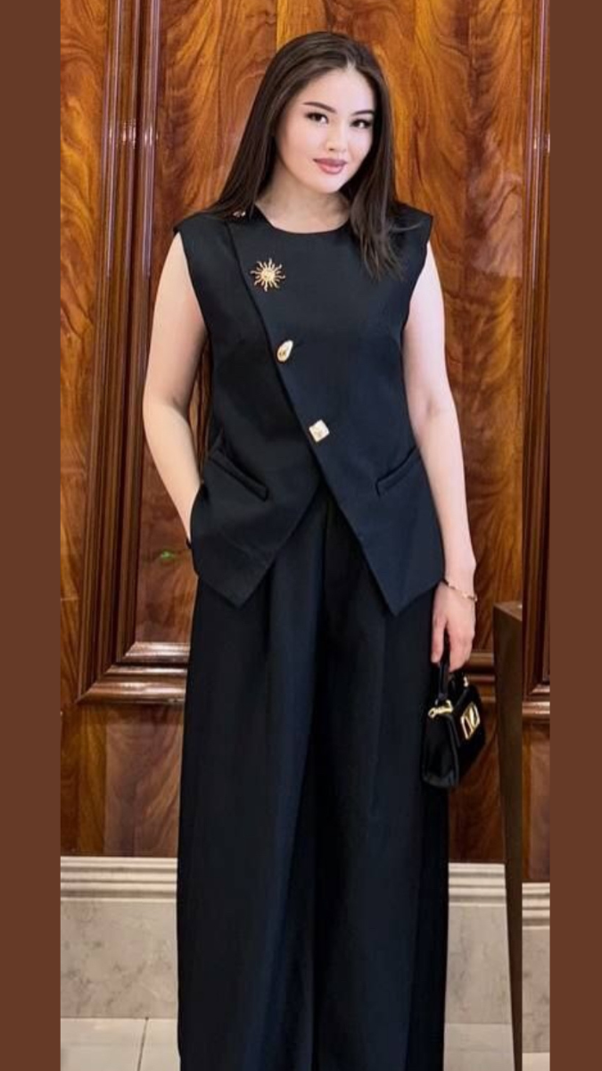 Sleeveless Overlapping Top And Pant Coord Set FC1932