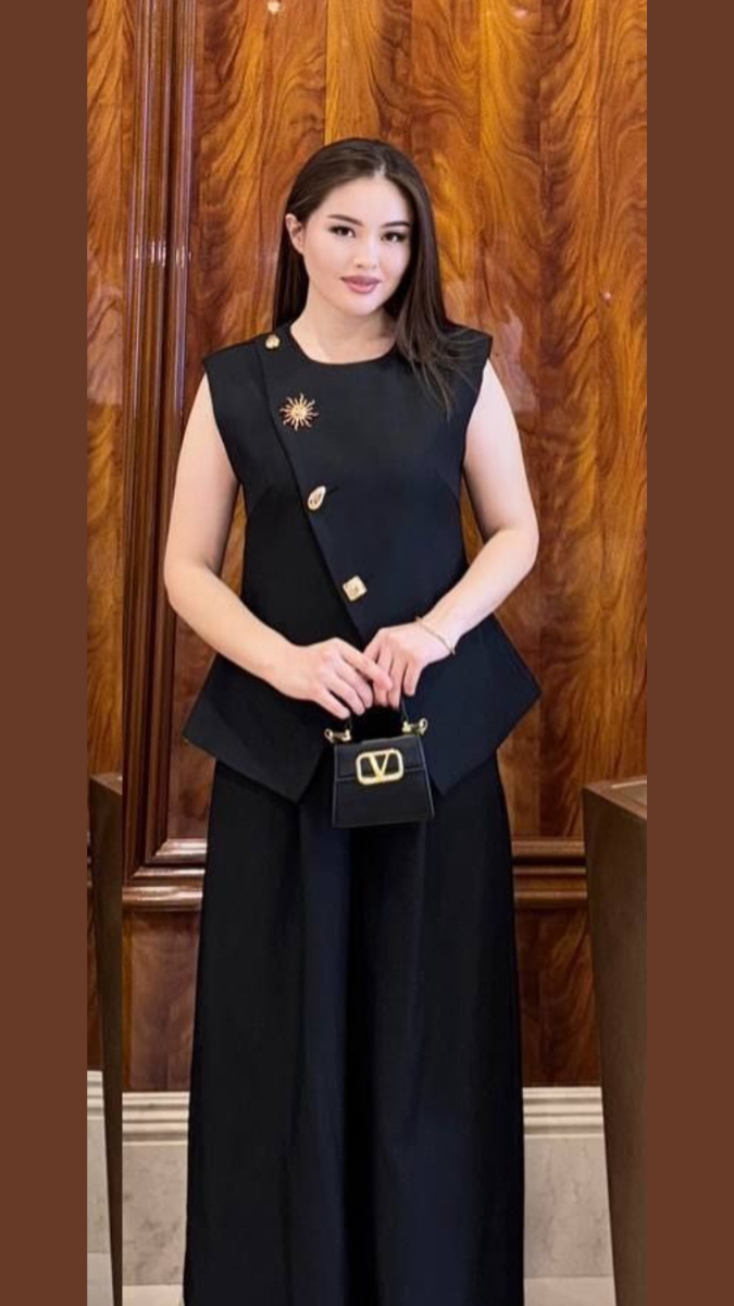 Sleeveless Overlapping Top And Pant Coord Set FC1932