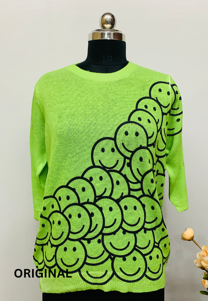 Smiley Printed Top