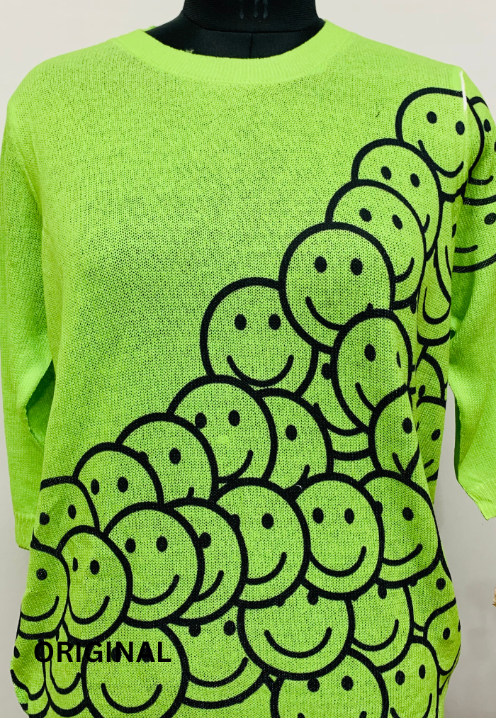 Smiley Printed Top