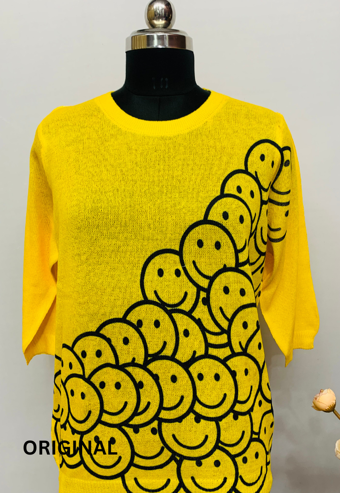 Smiley Printed Top