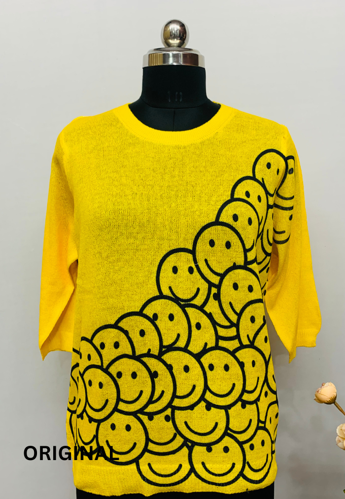 Smiley Printed Top