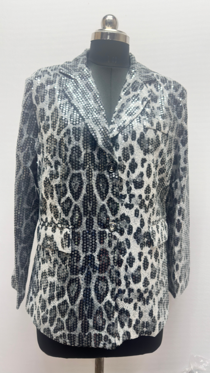 Snake Print Sequin Blazer FC1632