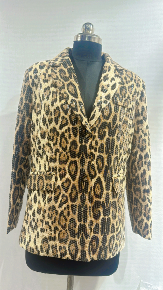 Snake Print Sequin Blazer FC1632