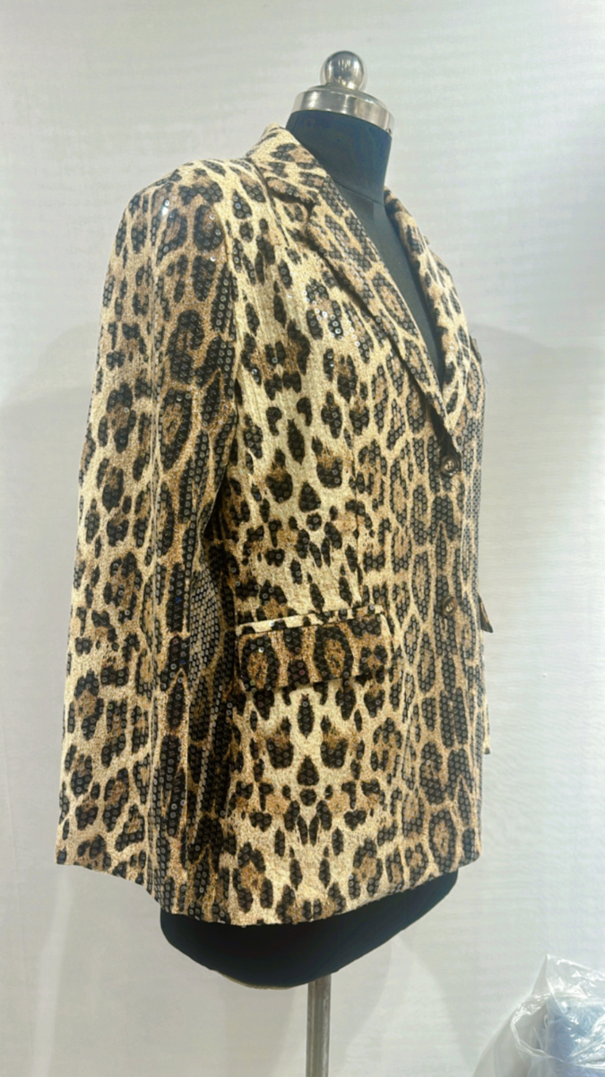 Snake Print Sequin Blazer FC1632