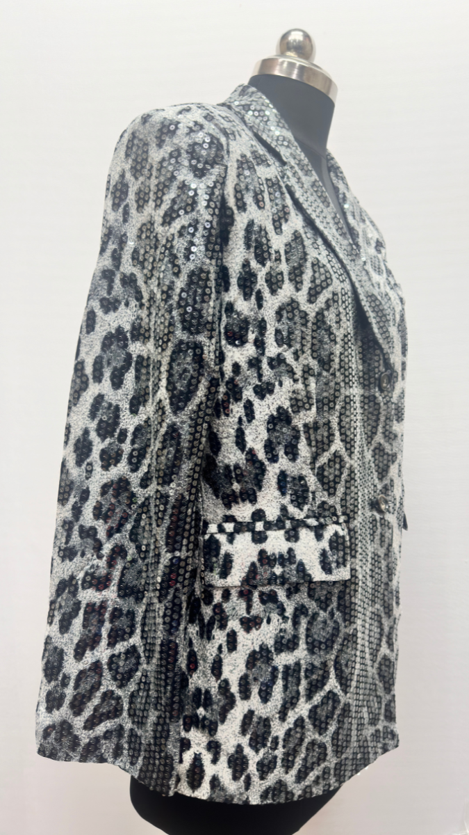 Snake Print Sequin Blazer FC1632