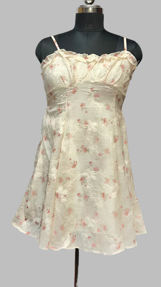 Spaghetti Strap Flower Print Dress