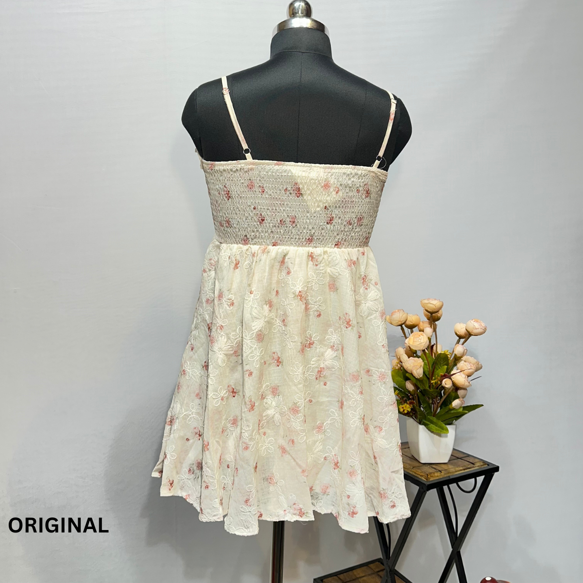 Spaghetti Strap Flower Print Dress