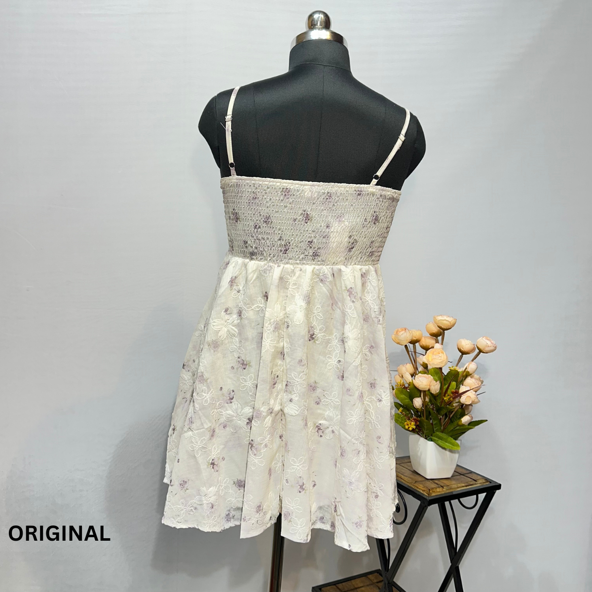 Spaghetti Strap Flower Print Dress