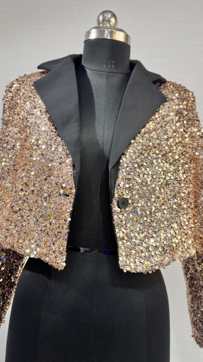 Sparkling Sequence Crop Jacket FC1626