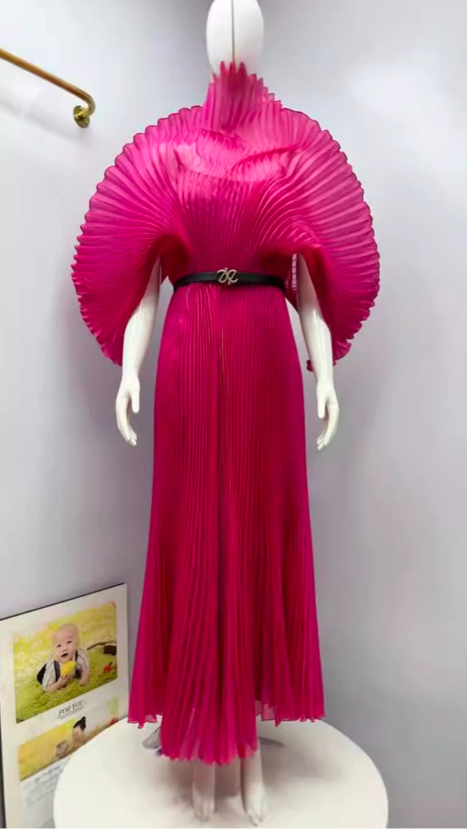 Spread Wings Exquisite Pleated Ruffle Gown FC1827