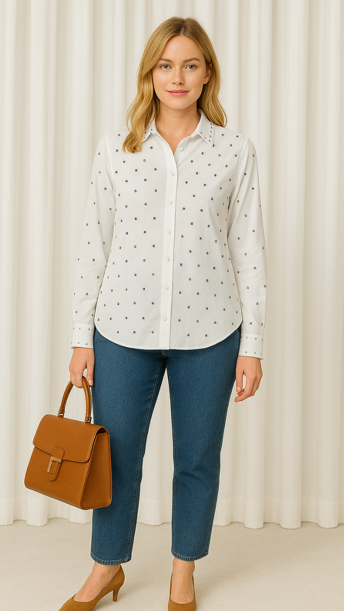 Fc Stone Embellish Shirt