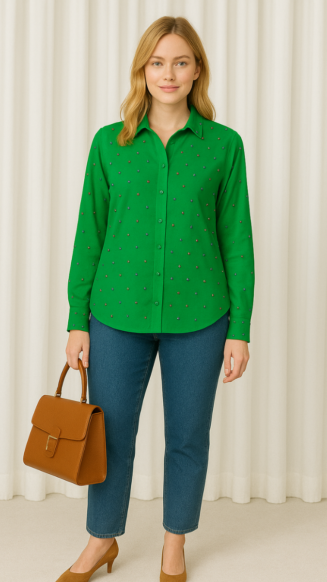 Fc Stone Embellish Shirt