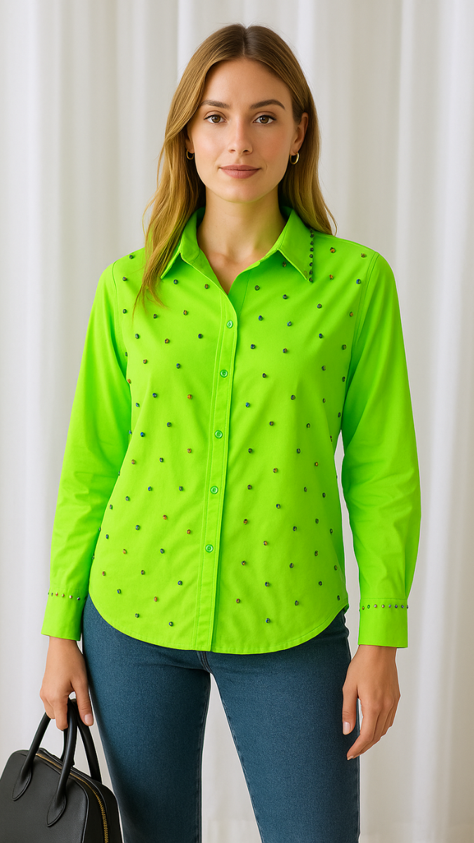 Fc Stone Embellish Shirt