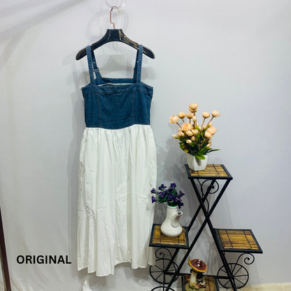 Strap Denim Dress