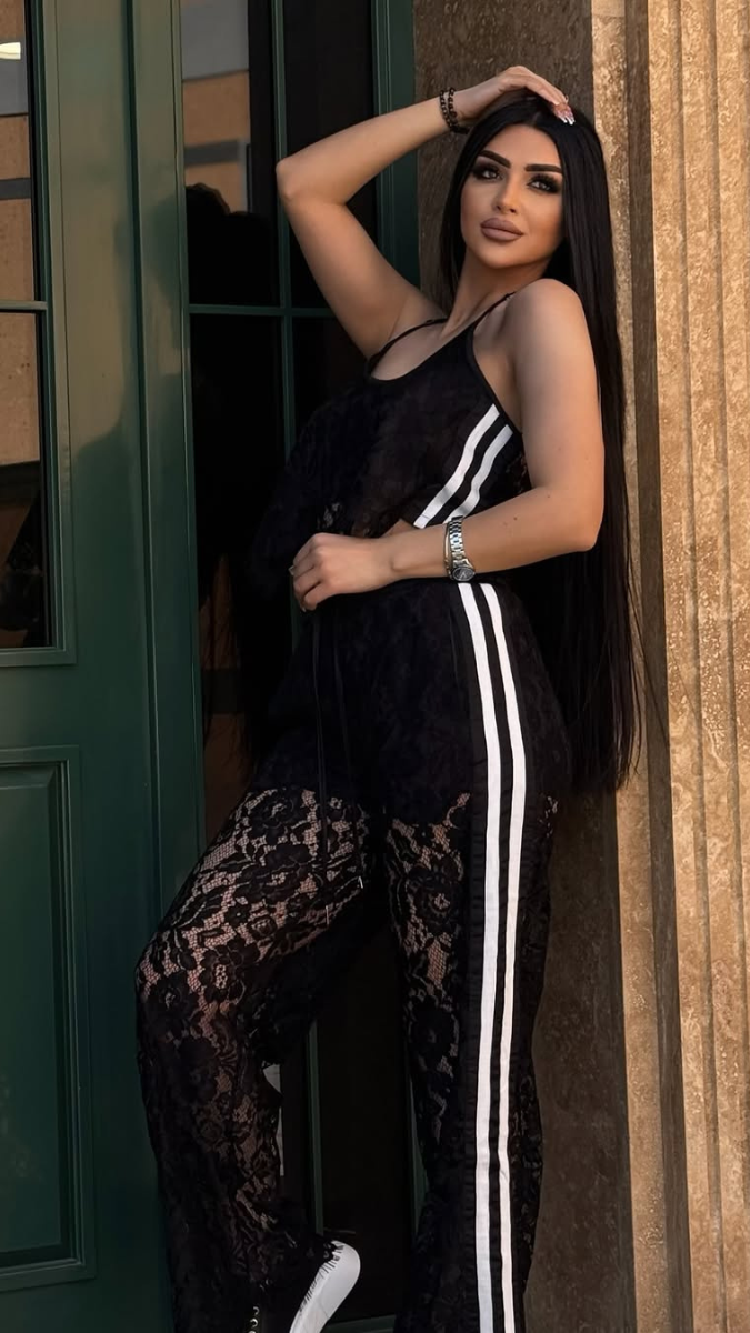 Strap Sleeve Crop Top And Pant Coord Set FC2158