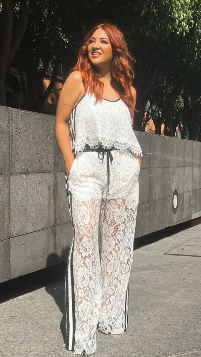 Strap Sleeve Crop Top And Pant Coord Set FC2158