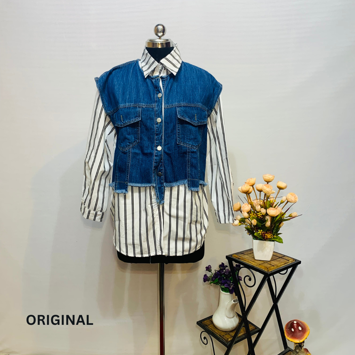 Stripe Denim Shirt