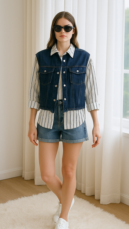 Stripe Denim Shirt FC1083