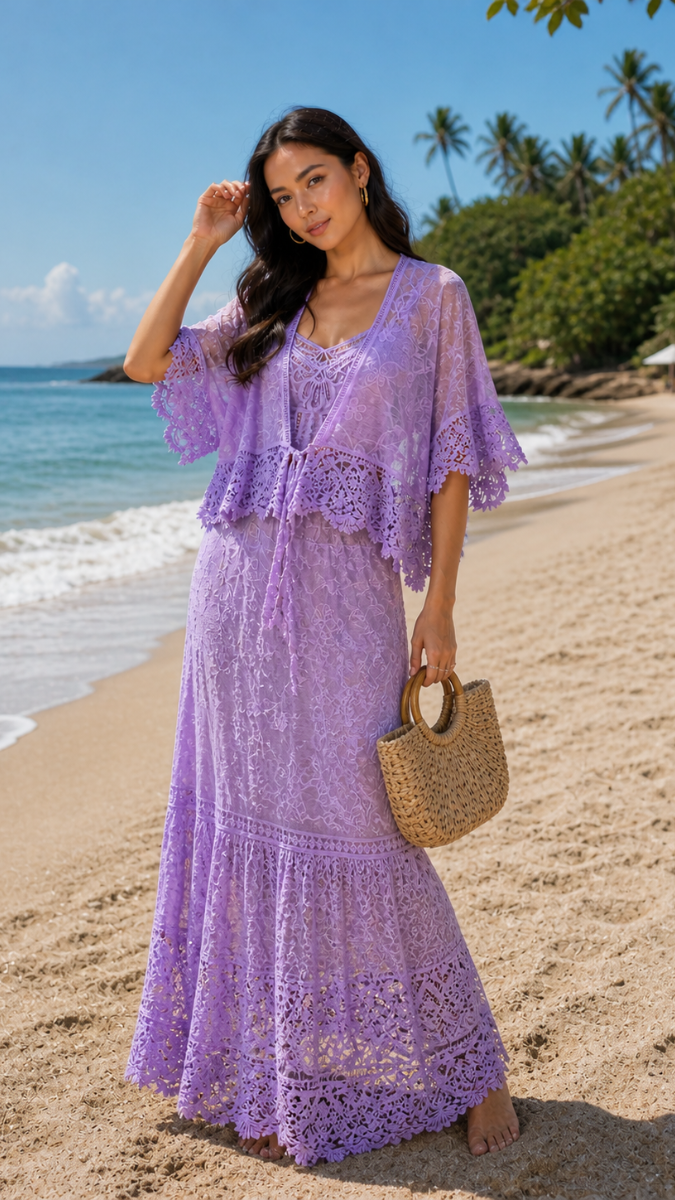 Stylish 3 pcs Lace Set FC2429