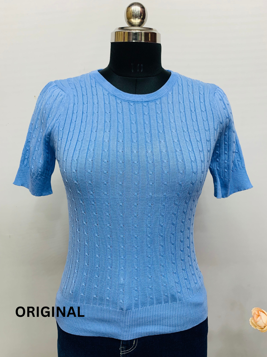 Stylish Back Knitting Top FC1325