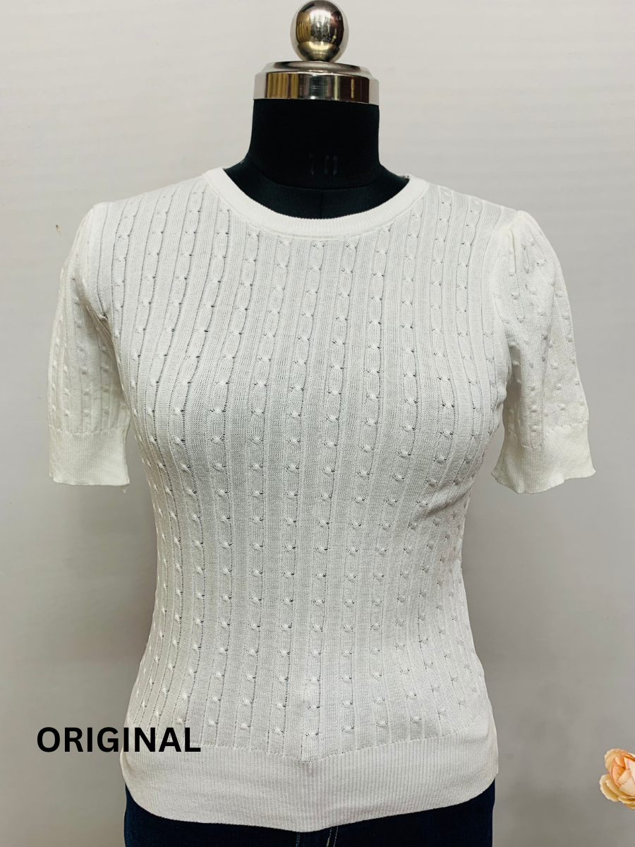 Stylish Back Knitting Top FC1325