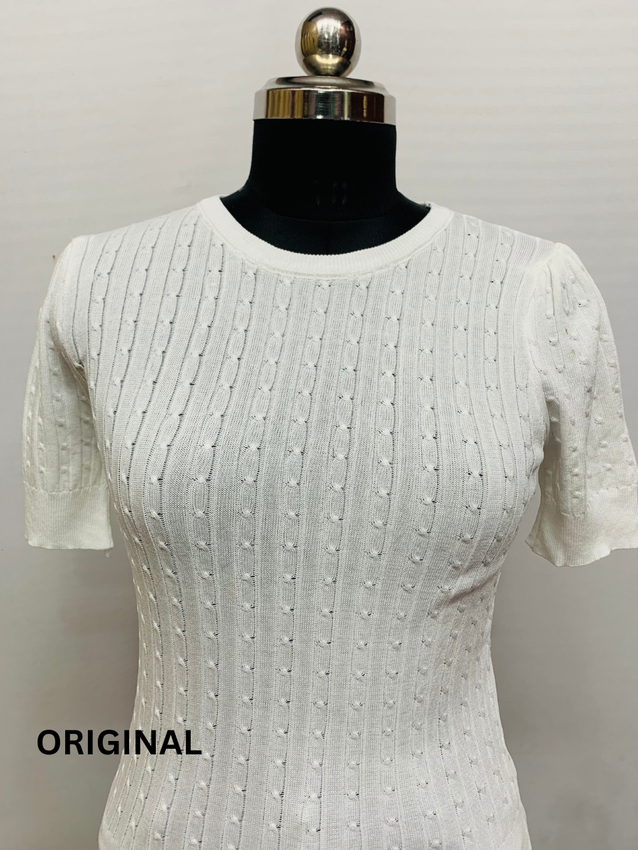 Stylish Back Knitting Top FC1325