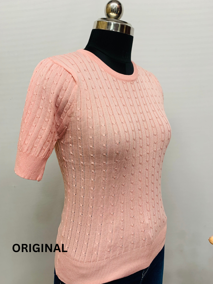 Stylish Back Knitting Top FC1325