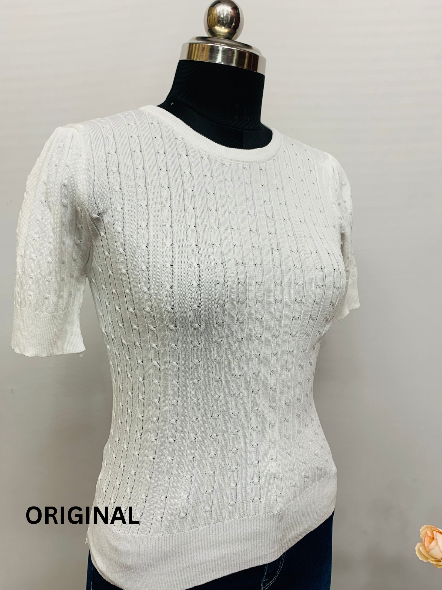 Stylish Back Knitting Top FC1325