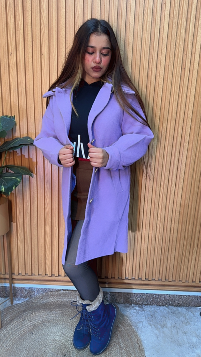 Stylish Collared Long Coat FC2091