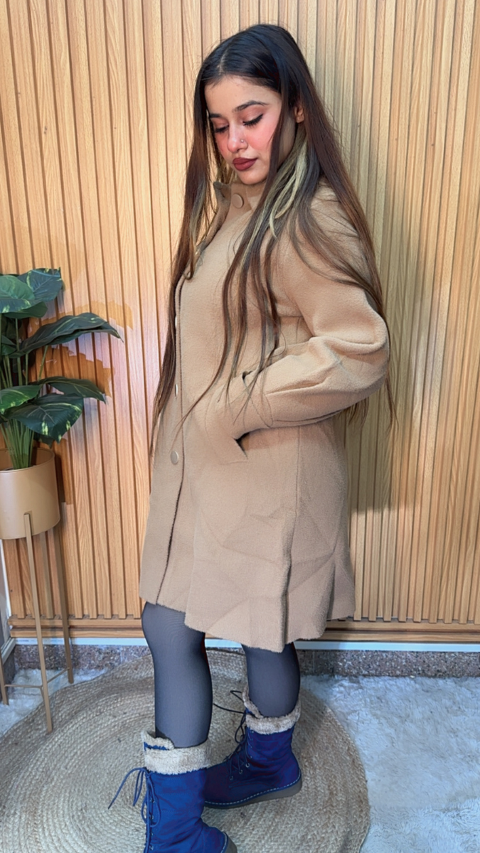 Stylish Collared Long Coat FC2091