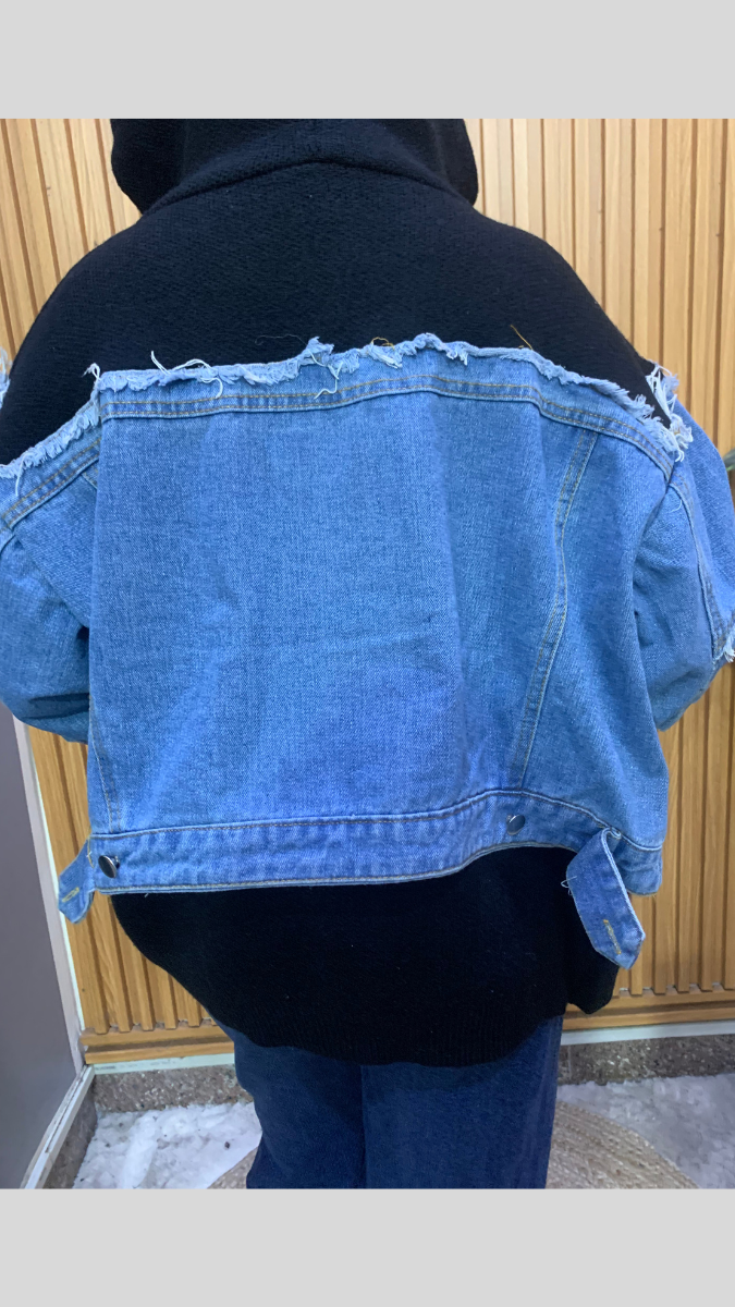 Stylish Denim Jacket With Hosiery Embedded FC2040