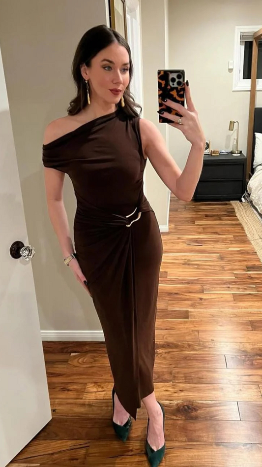 Stylish Front Off Shoulder Dress FC1927
