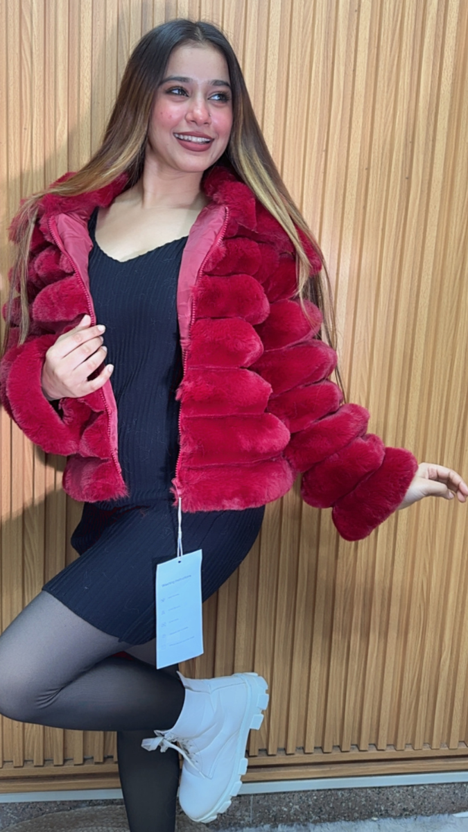 Stylish Fur Bubble Jacket FC2119