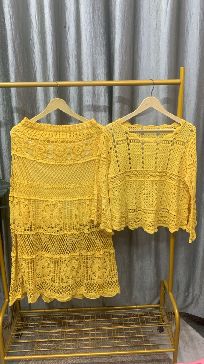 Stylish Off Shoulder Top And Skirt Coord Set FC2387