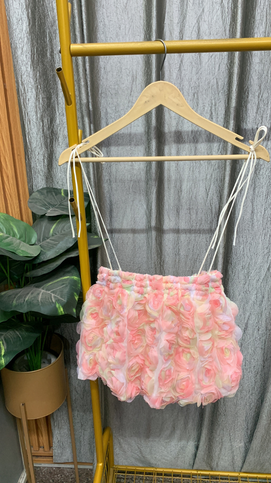 Stylish Rose Off Shoulder Crop Top FC2523