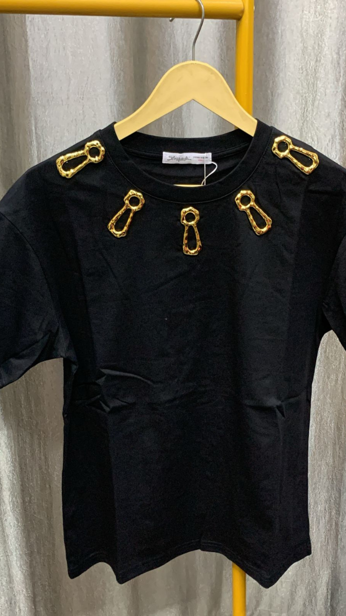Stylish Round Neckline Half Sleeve Top FC2277
