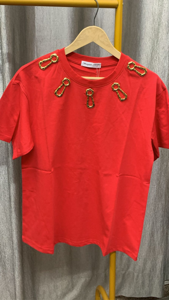 Stylish Round Neckline Half Sleeve Top FC2277