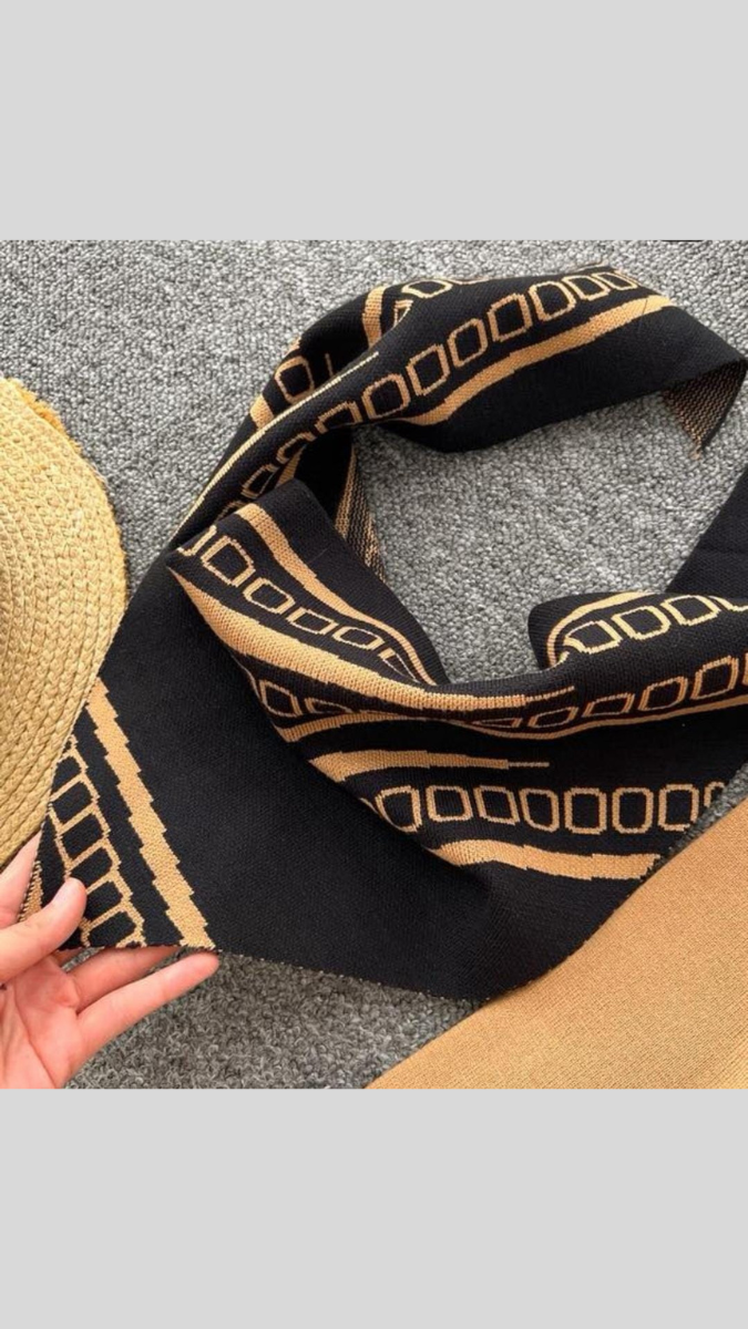 Stylish Scarf With Loose Top And Pant Coord Set FC2009