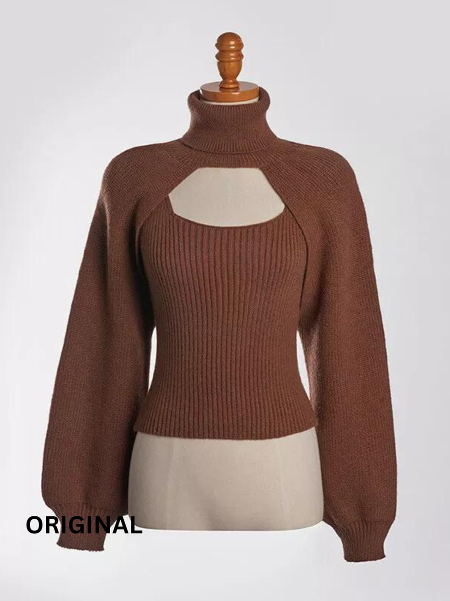 Stylish Shrug with Strap Sleeve Winter Top