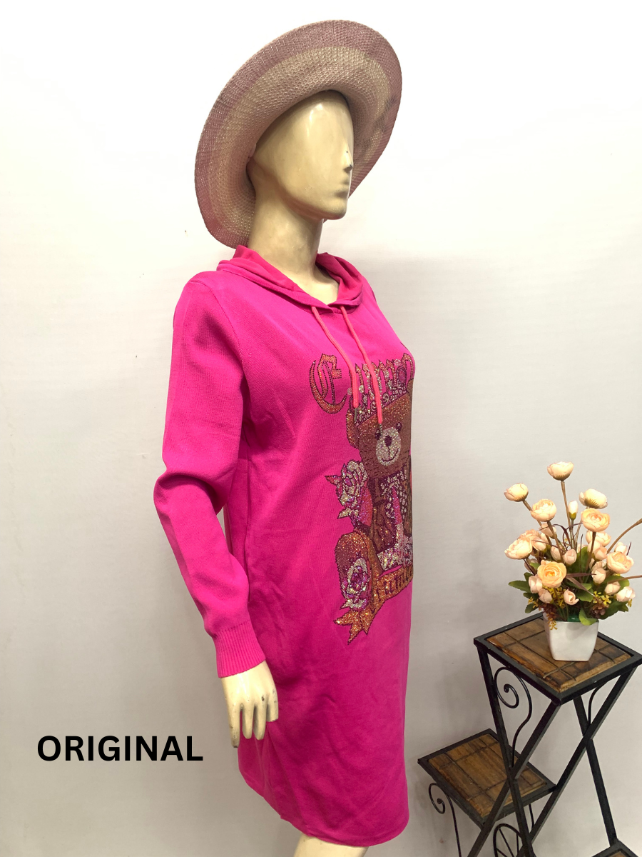 Teddy Embedded Winter Dress FC1421