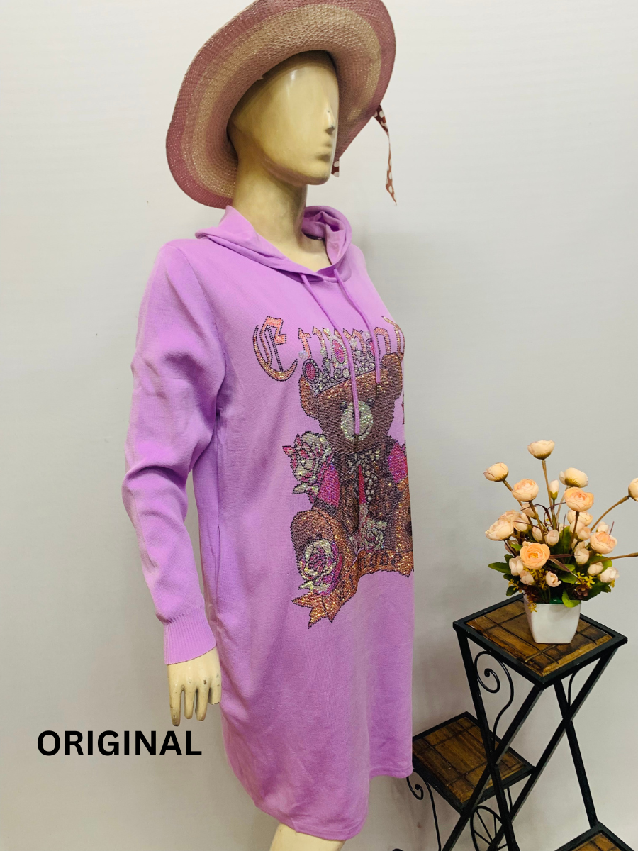 Teddy Embedded Winter Dress FC1421