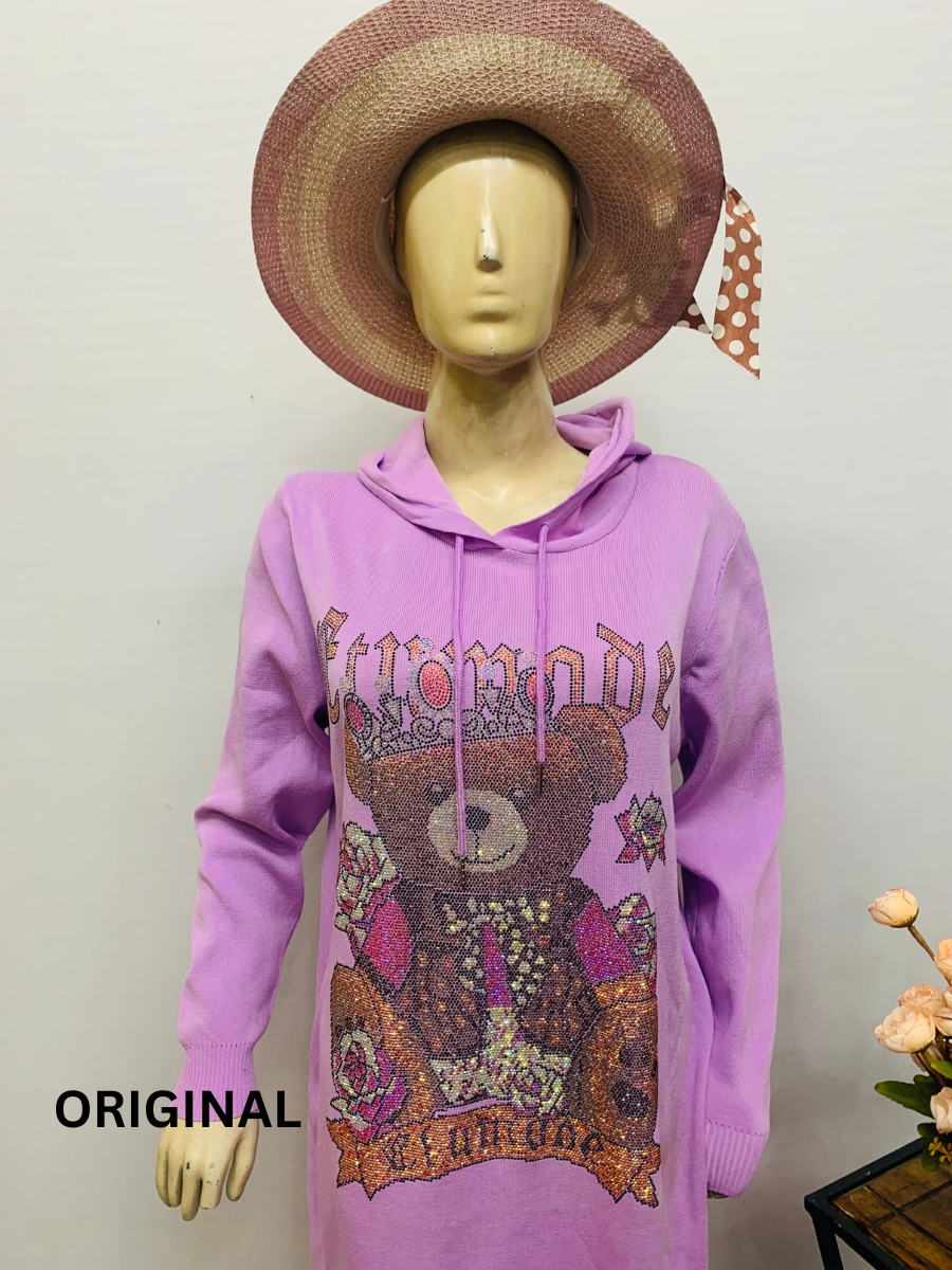 Teddy Embedded Winter Dress FC1421