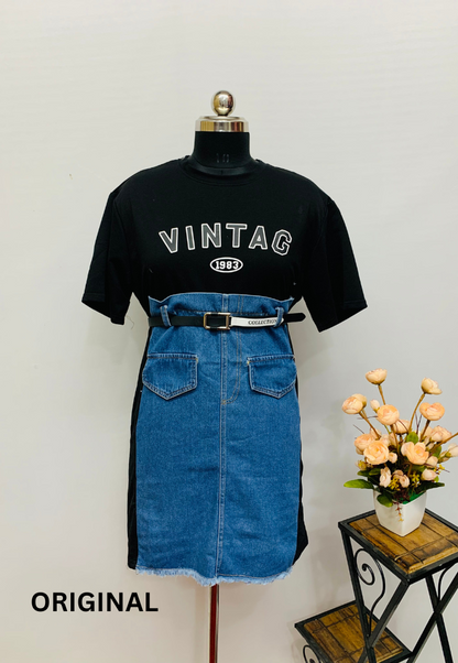 Vintage Denim Dress