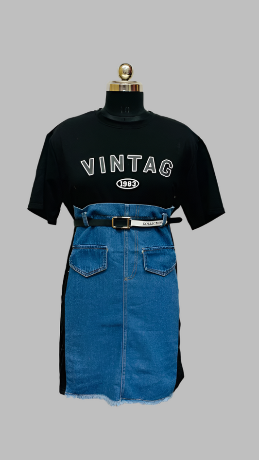 Vintage Denim Dress