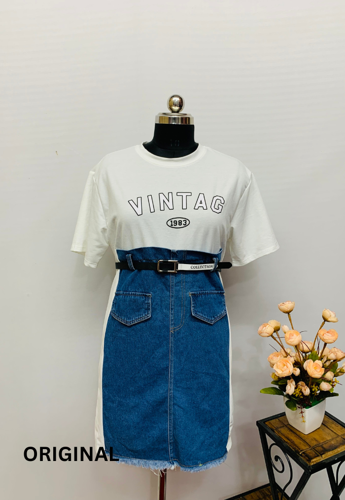 Vintage Denim Dress